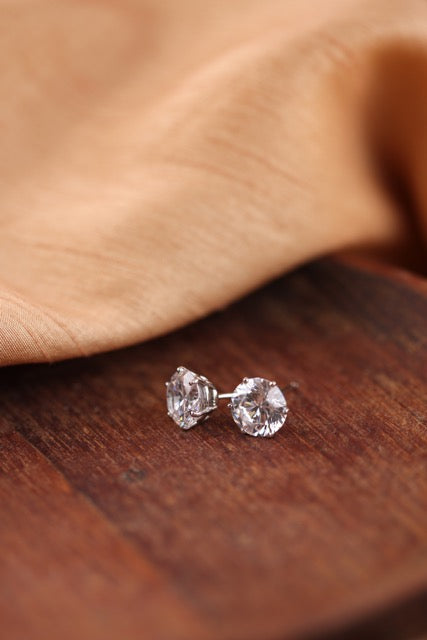 Round Stud Earrings