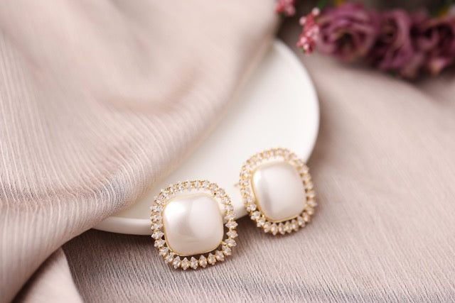 Pearl Stud Earrings
