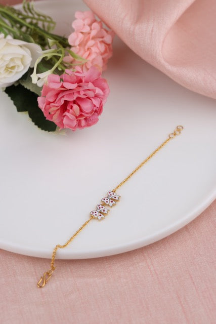 Polka Bow Bracelet