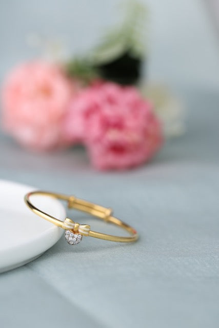 Bow Heart Bracelet