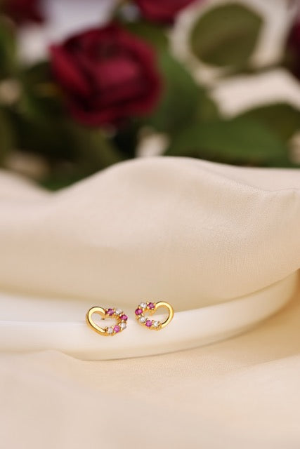 Rainbow Heart Earrings