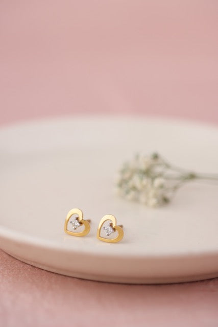 Dazzling Heart Earrings