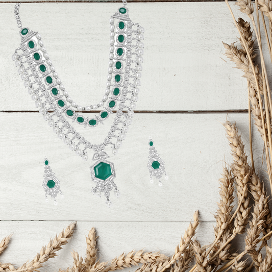 Forest Necklace and Earrings