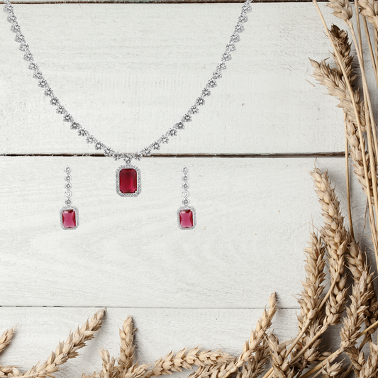 Aurora Necklace and Earrings