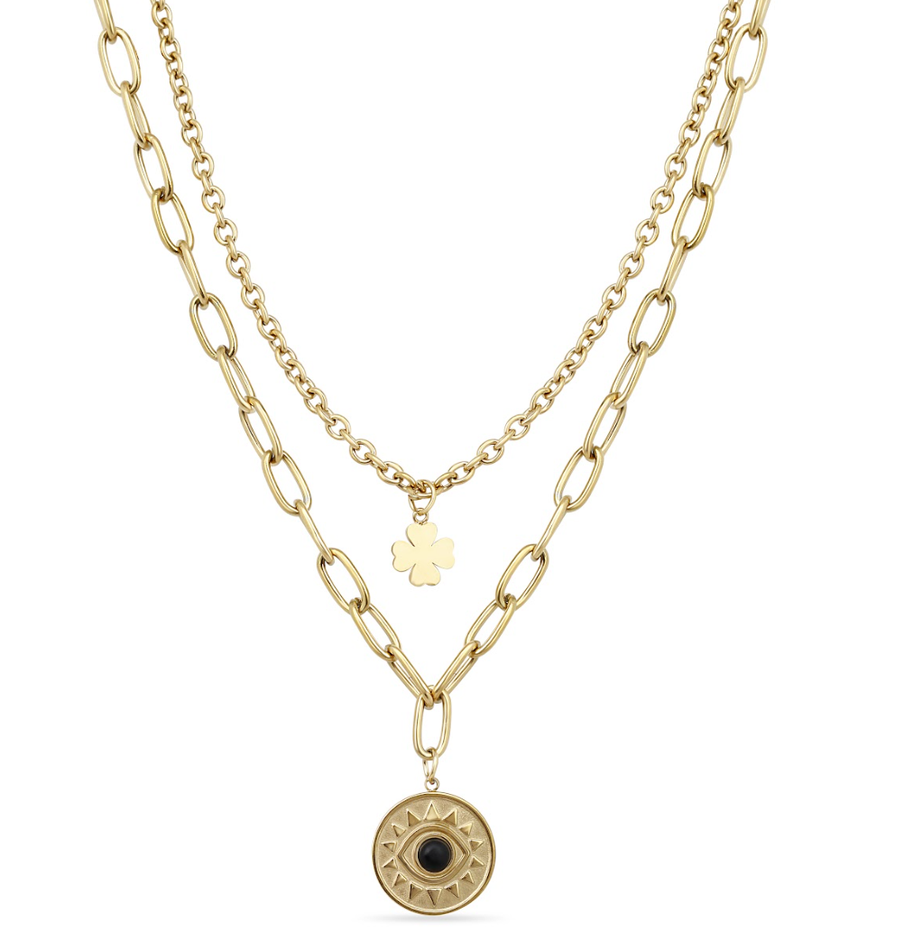 Evil Eye Layered Necklace