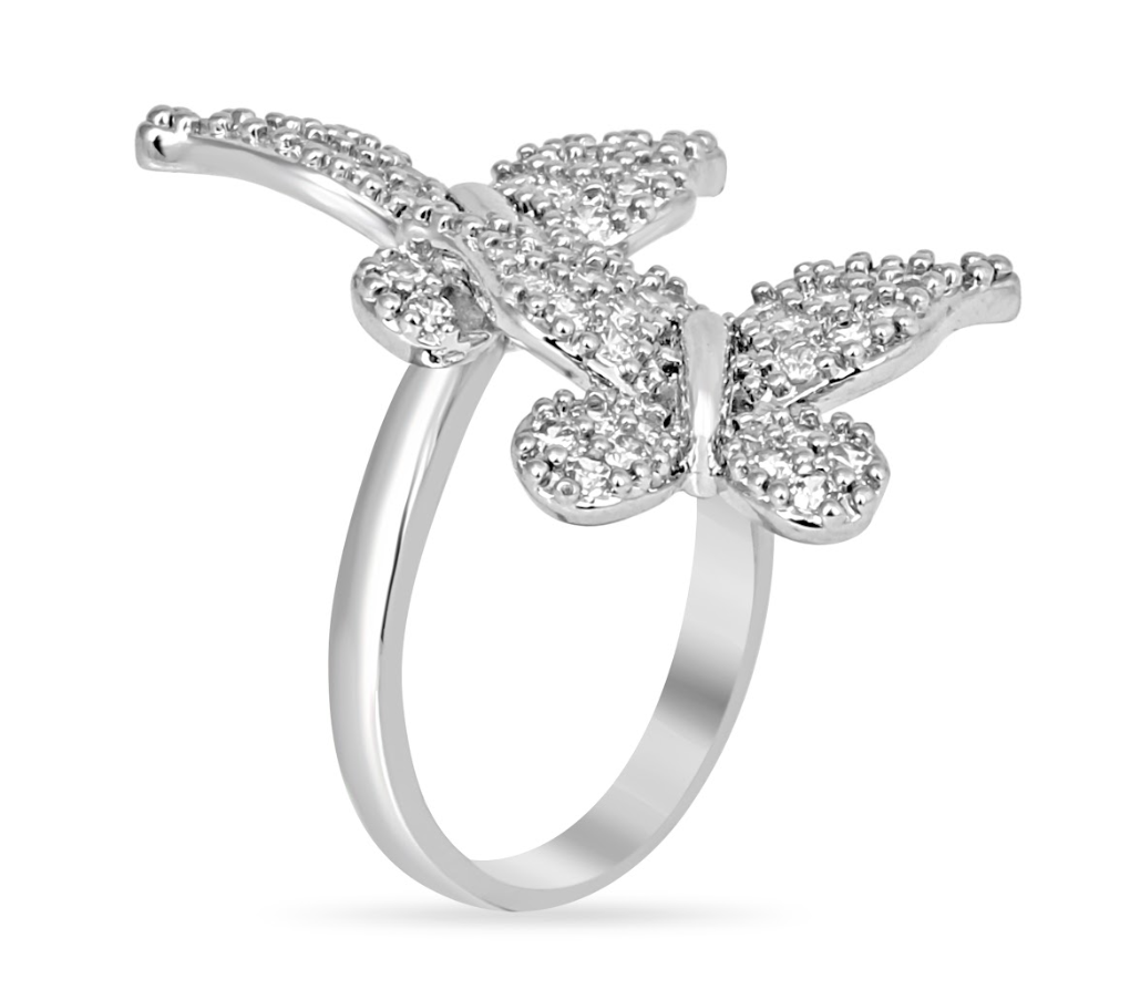 Double Butterfly Ring