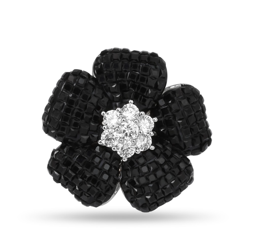 Embellished Flower Ring