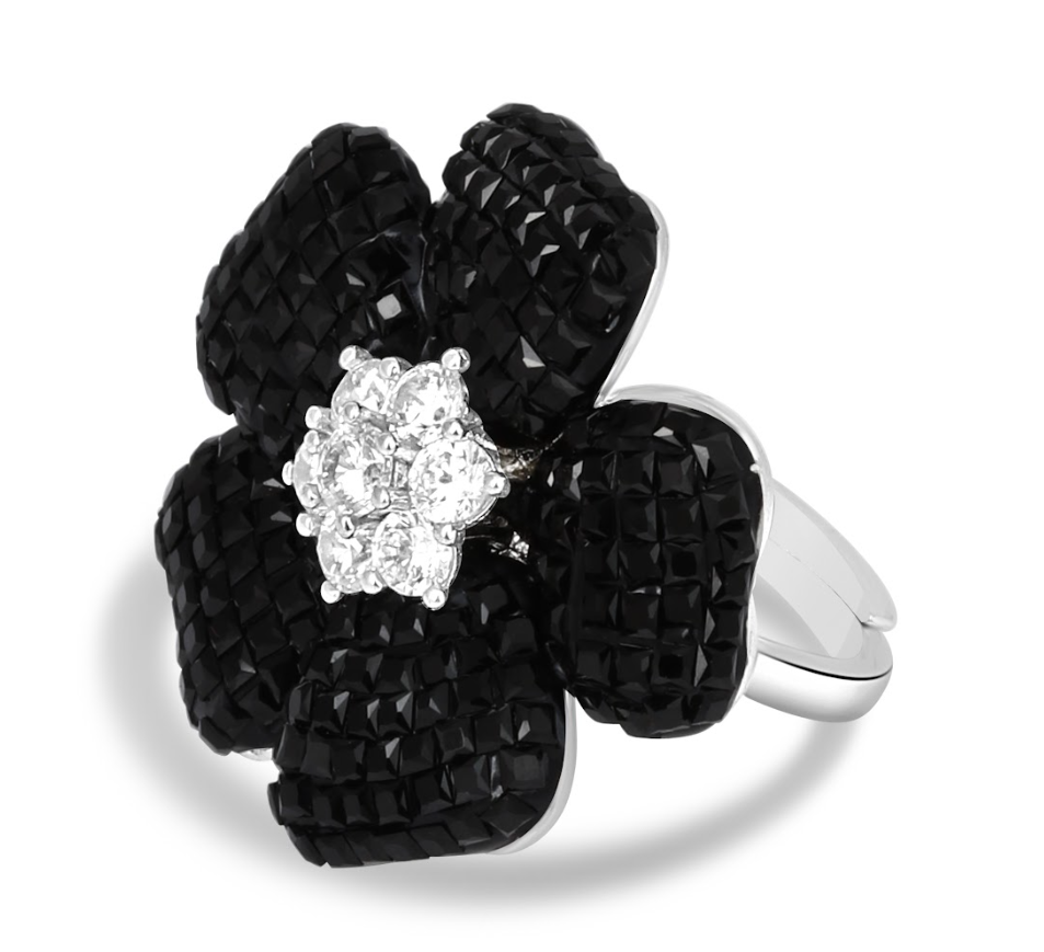 Embellished Flower Ring