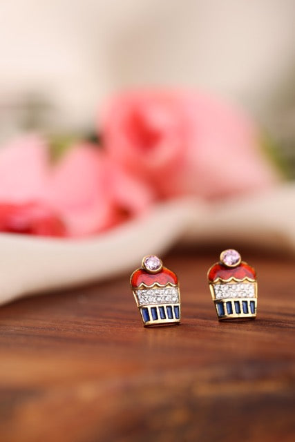 Multi Cupcake Earrings